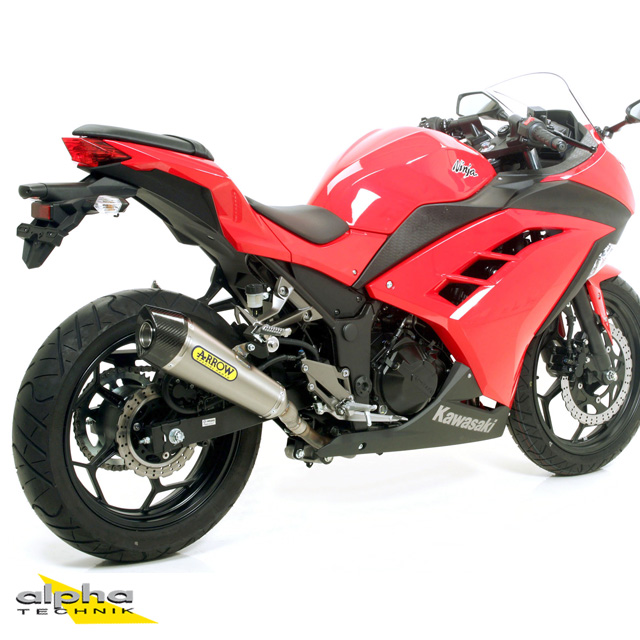 Escape ARROW X-KONE para Kawasaki Ninja 250 / Ninja 300 / Z300 2013-2016, Acero inoxidable