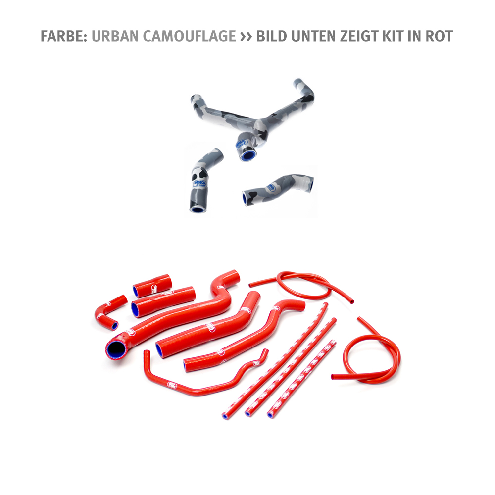 Kit de mangueras de silicona camuflaje urbano para Yamaha FZ1 (Fazer) 2006-2011