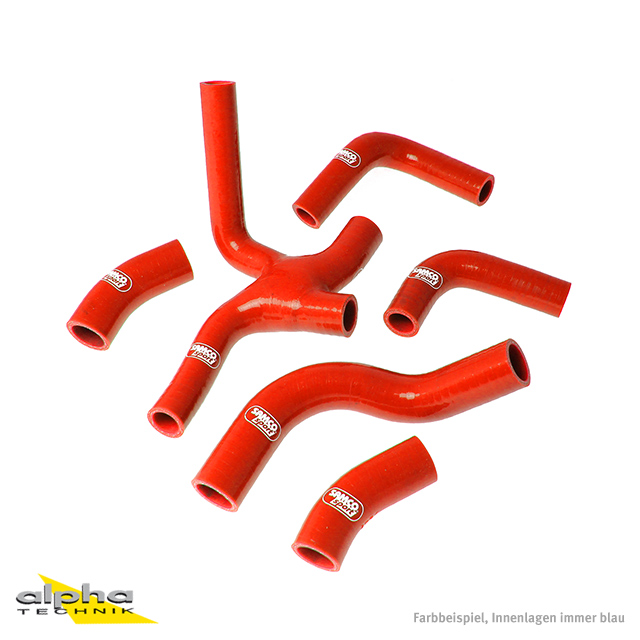 Kit de mangueras de silicona SAMCO SPORT rojo para Ducati 851 888 año del modelo 1987-1991