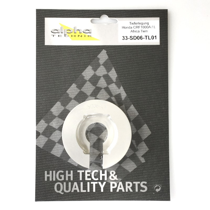 Kit de reducción de altura alpha Technik 25 mm para Honda CRF1000L AfricaTwin, Tipos SD06, SD08, Año del modelo 2017-