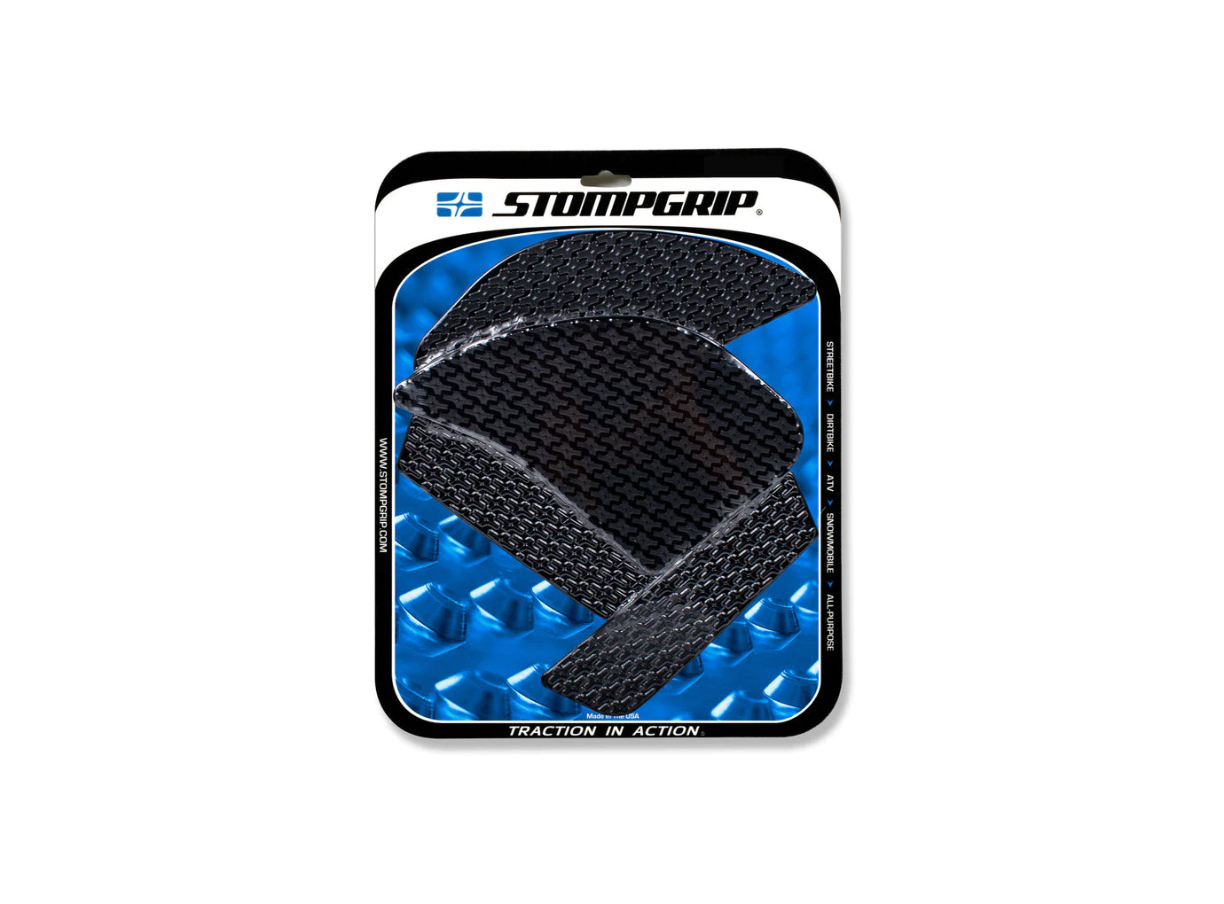 Almohadilla de agarre Stompgrip, negra, Icon para Kawasaki Ninja 1000SX año del modelo 2020-2022