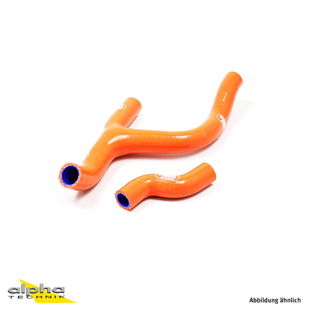 Kit de mangueras de silicona SAMCO SPORT pieza en Y - Diseño Race naranja para KTM 250 SX-F 250 XC-F 350 SX-F XCF350 Husqvarna FC250 FC350 año de modelo 2011-2015