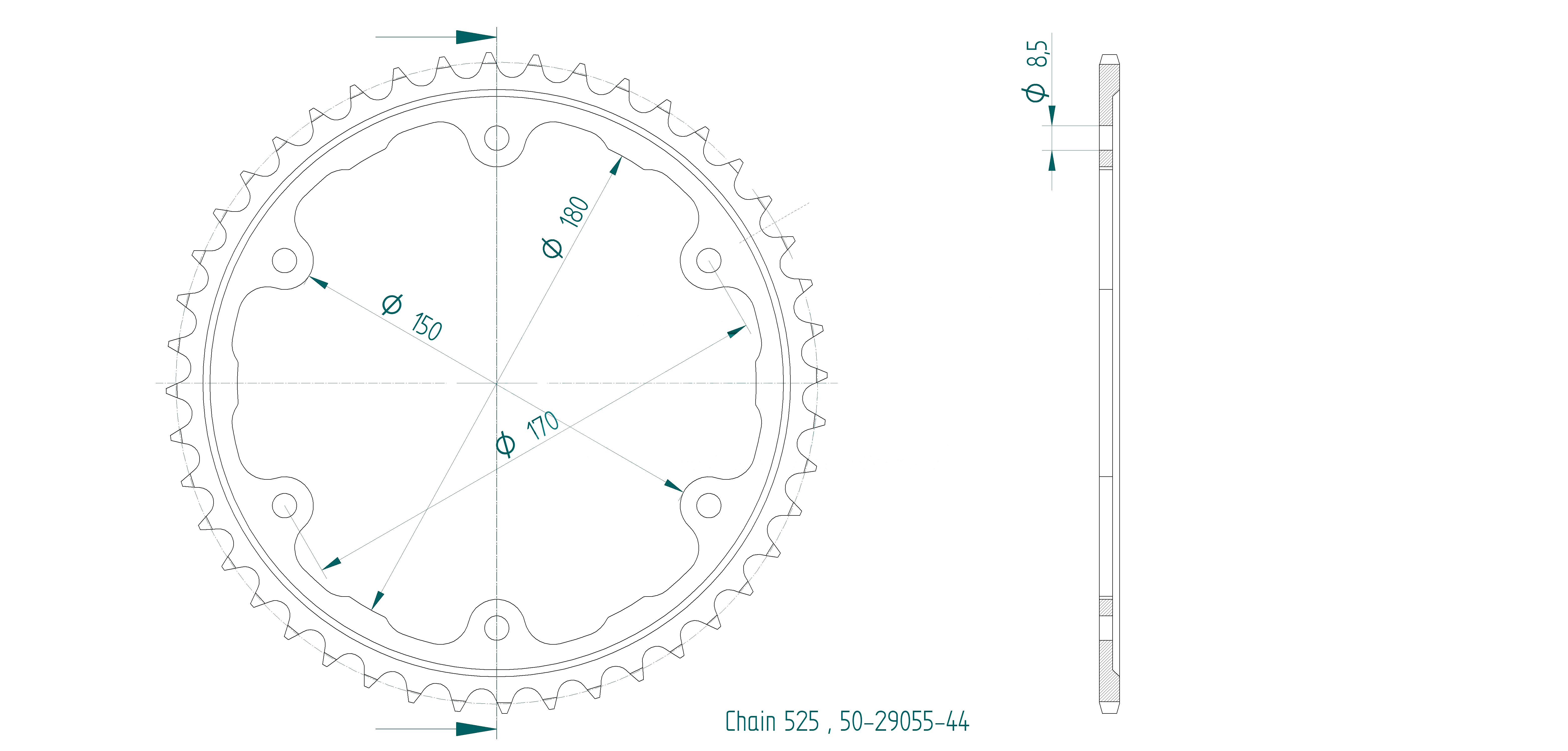 DID cadenansatz con 525VX3 cadena, color estándar, para Triumph Speed Triple RR/RS, año del modelo 2021-2023
