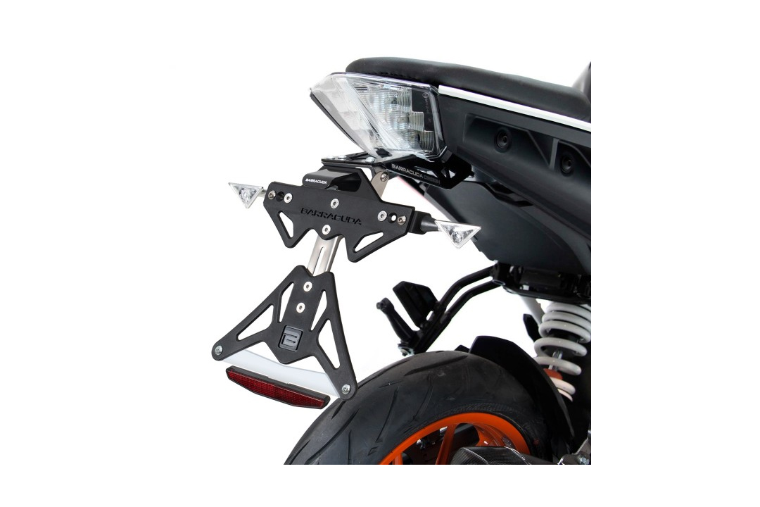 Soporte de matrícula Barracuda para KTM Duke 390 2017-2018 y 125 Duke 2017-2019