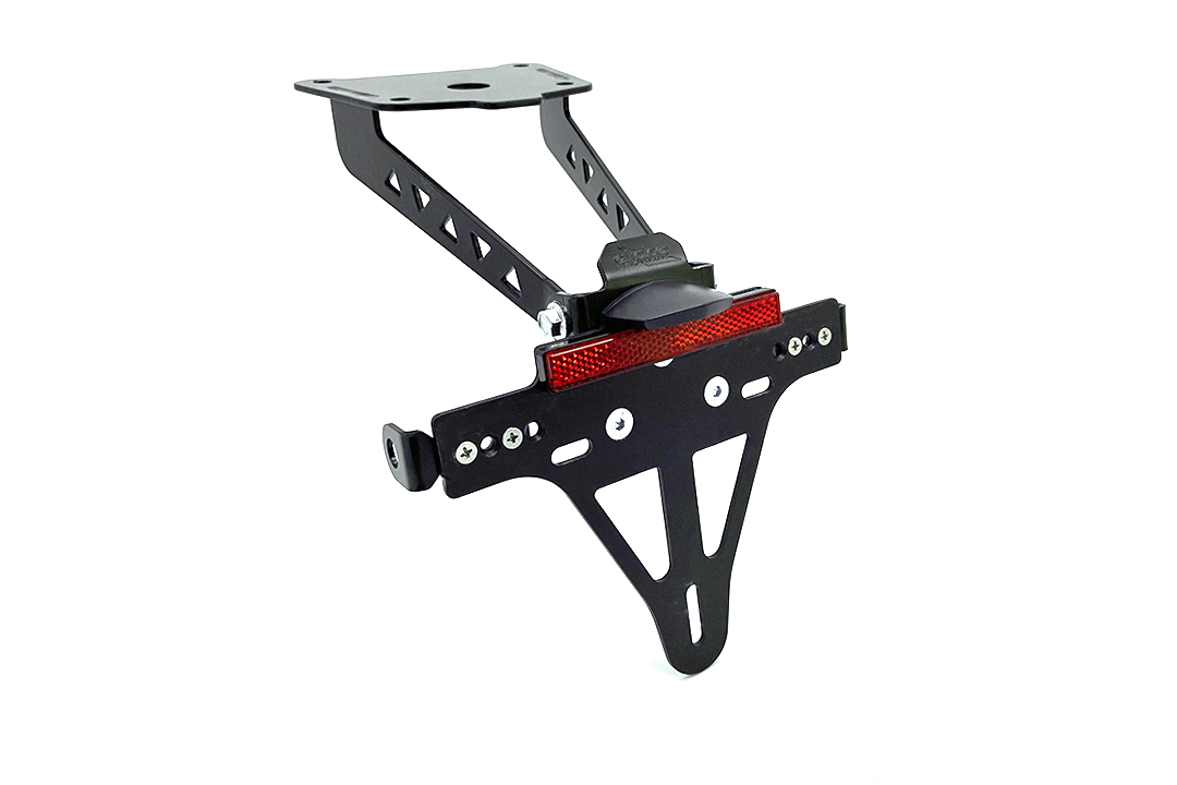 Soporte de matrícula alpha Technik para Kawasaki Z900RS Cafe, Tipo ZR900C / ZR900K / ZR902A, a partir del año de modelo 2018-