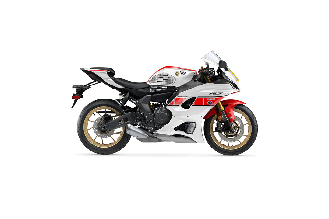 Stompgrip Almohadilla de tracción negra, Icon, Kit de tracción para moto de calle, para Yamaha, YZF-R7, 2022-2025