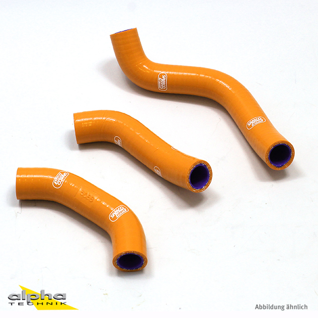 Kit de Mangueras de Silicona SAMCO SPORT naranja para KTM 450 SX-F Factory Edition 450 XC-F Husqvarna FC450 FS450 FX450 Año del modelo 2016-2018