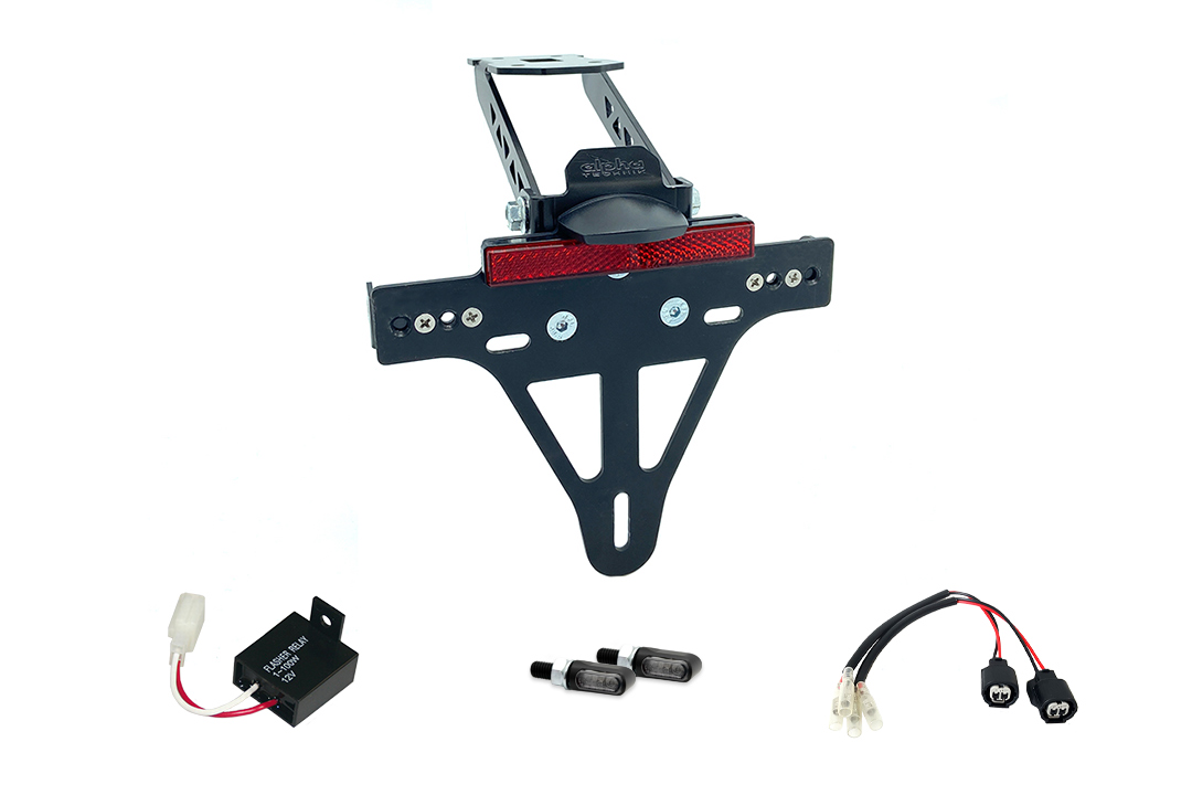 Kit de soporte de matrícula e luz de intermitente MLED Kawasaki Z1000SX a partir del año de modelo 2011 o Ninja 1000SX a partir del año de modelo 2020 (Trasero)