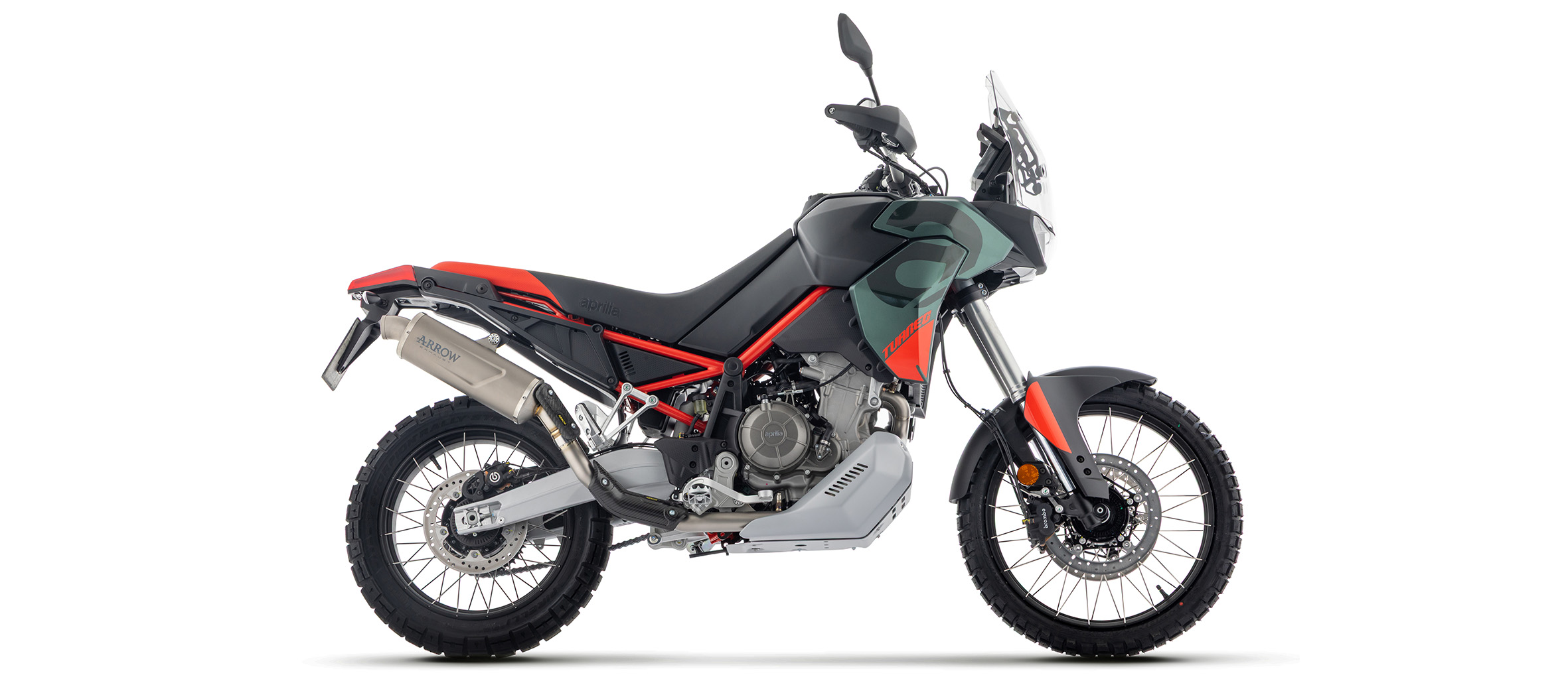Escape ARROW INDY RACE EVO Titanio para Aprilia Tuareg 660 2025-