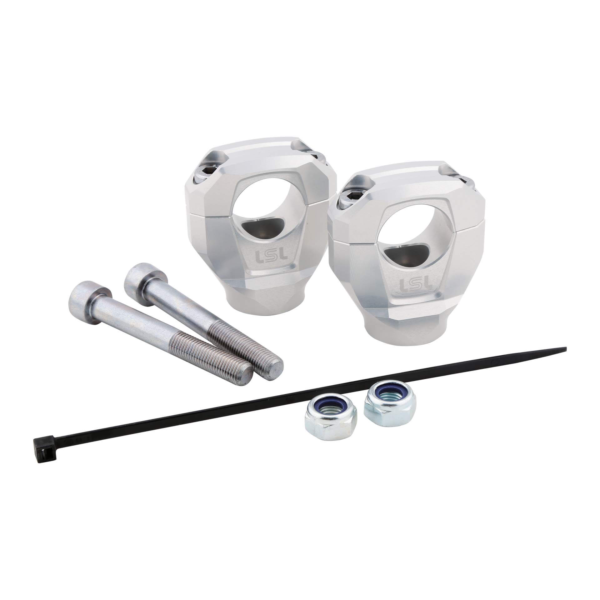 Kit de torretas LSL GONIA 28,6 mm para BMW S1000R, Tipo 2R99, 2R99r, 2021- , plateado