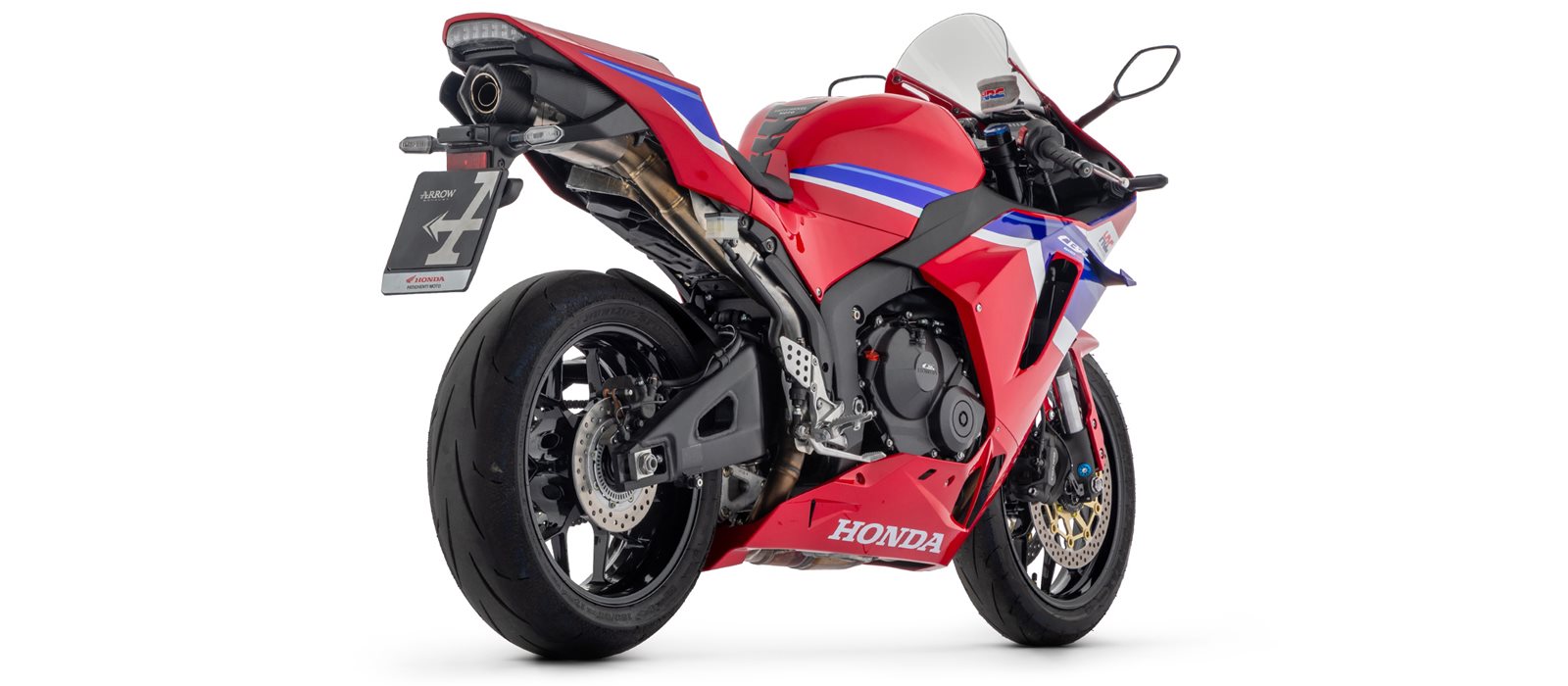 ARROW Escape INDY RACE EVO con cubierta de titanio para Honda CBR 600 RR Año de modelo 2024-