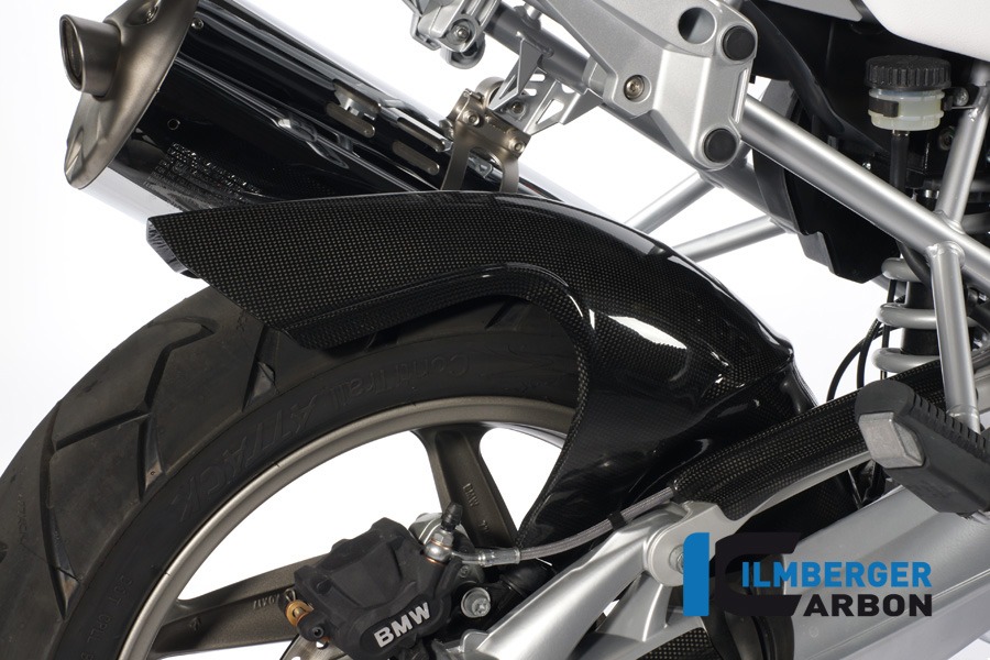 Guardabarros trasero de carbono Ilmberger trasero GS con maleta, Carbono