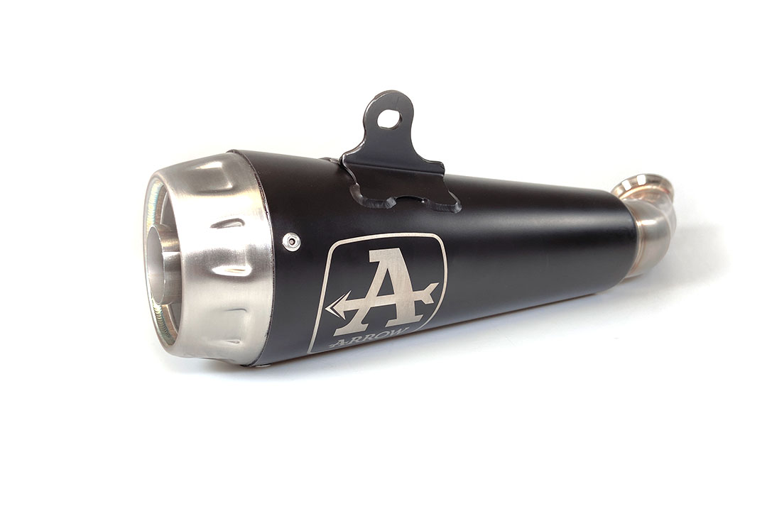 Escape ARROW DARK PRO-RACE para KTM 125RC / 390RC / 125 DUKE / 390 DUKE 2017-2020, acero inoxidable negro