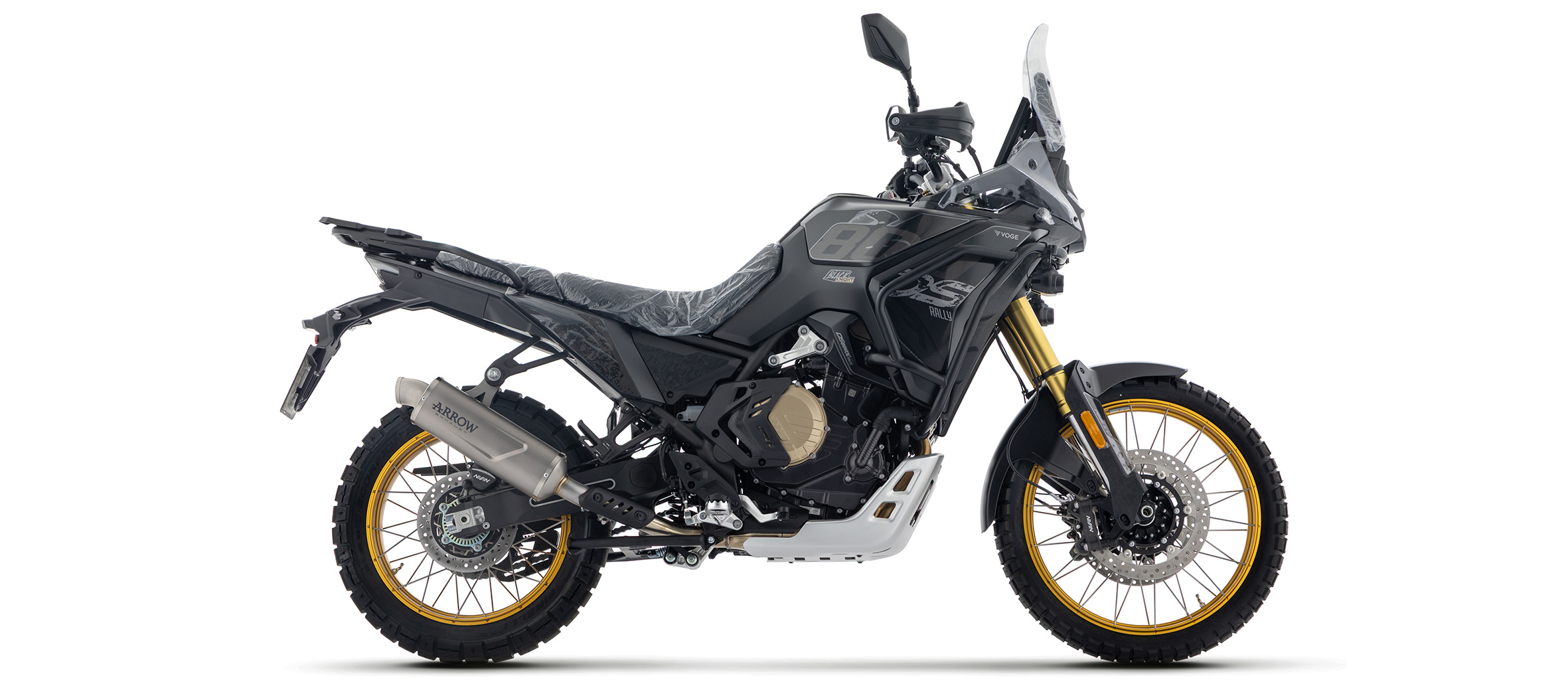 Escape ARROW INDY RACE EVO Titanio para Voge DS800X Rally, 2025-