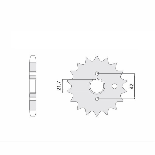Piñón, 15 dientes, paso 530