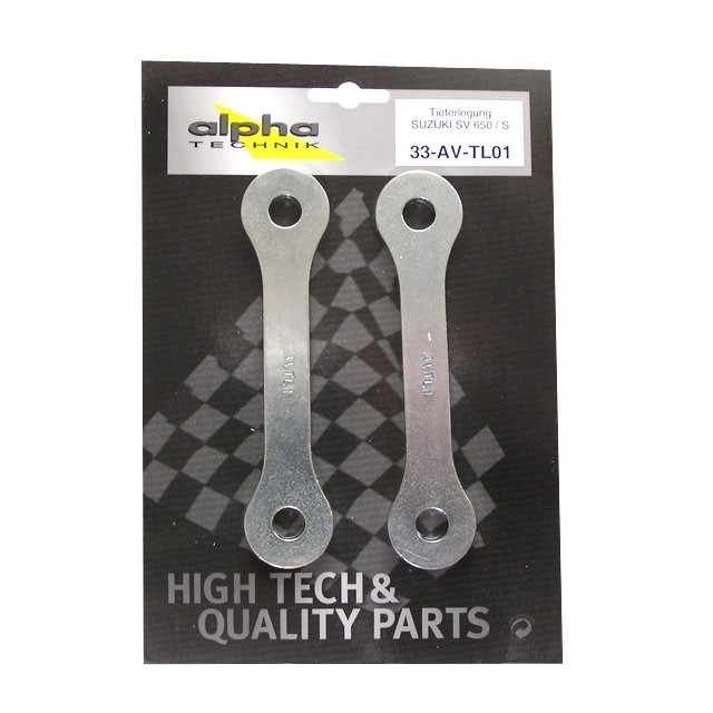 Kit de Abatimiento alpha Technik 25mm Suzuki SV650,S; Tipo AV; Año de Modelo 1998-2002