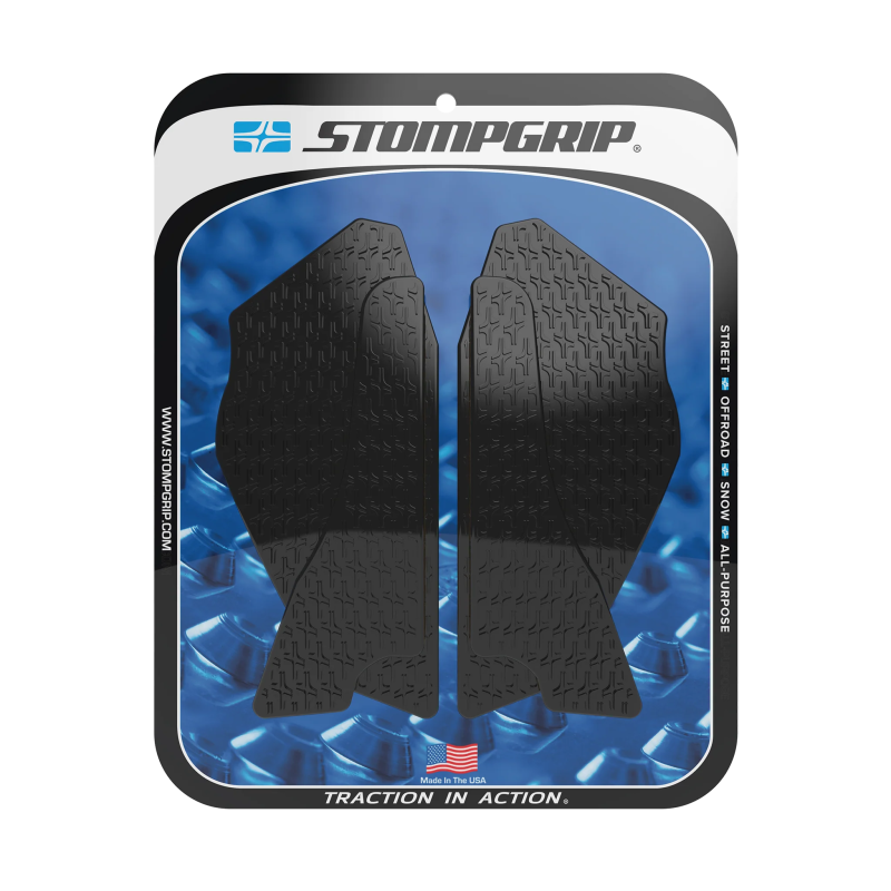 Almohadilla de agarre Stompgrip para depósito de gasolina negra, Icon, Kit de laterales para depósito de gasolina de moto de calle - para Ducati Multistrada V4 Rally 2022-2025