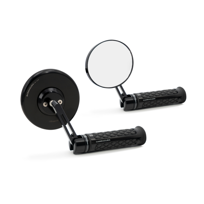 Espejo Barracuda SKIN-S BAR END B-LUX negro/plata
