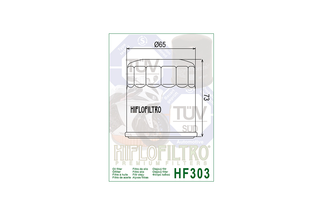 HIFLO filtro de aceite HF303C cromado para varios modelos Bimota / Honda / Kawasaki / Yamaha