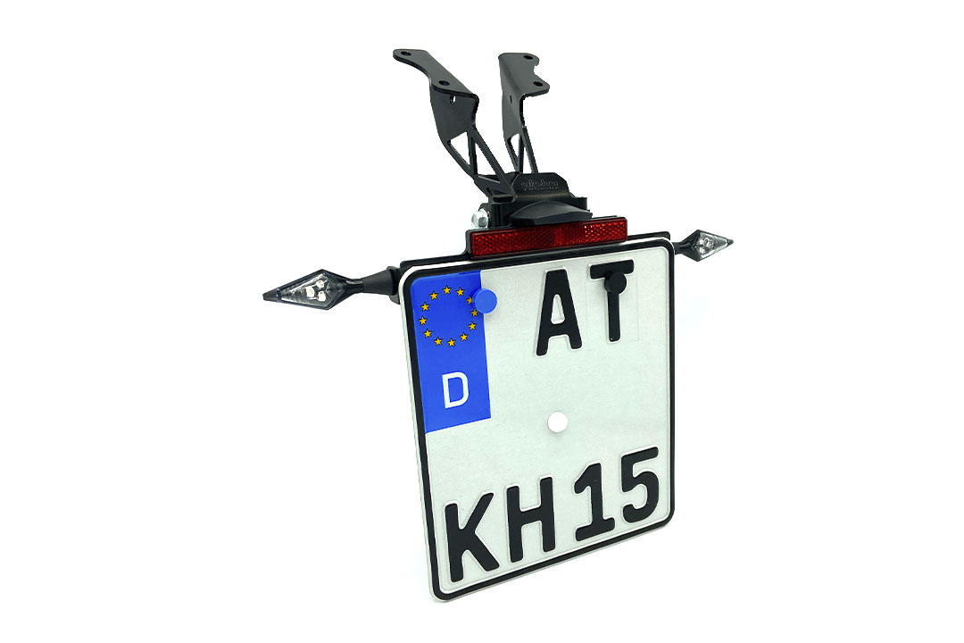 Soporte de matrícula alpha Technik para Yamaha MT-10 / MT-10 SP a partir del año de modelo 2016-, Tipo RN45 / RN78