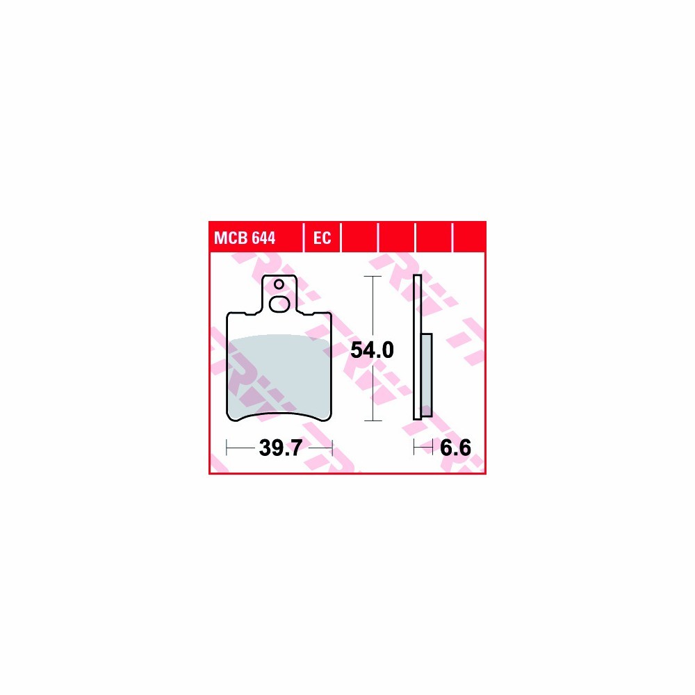 TRW Juego de pastillas del freno Allround MCB644 anterior, delanteroe