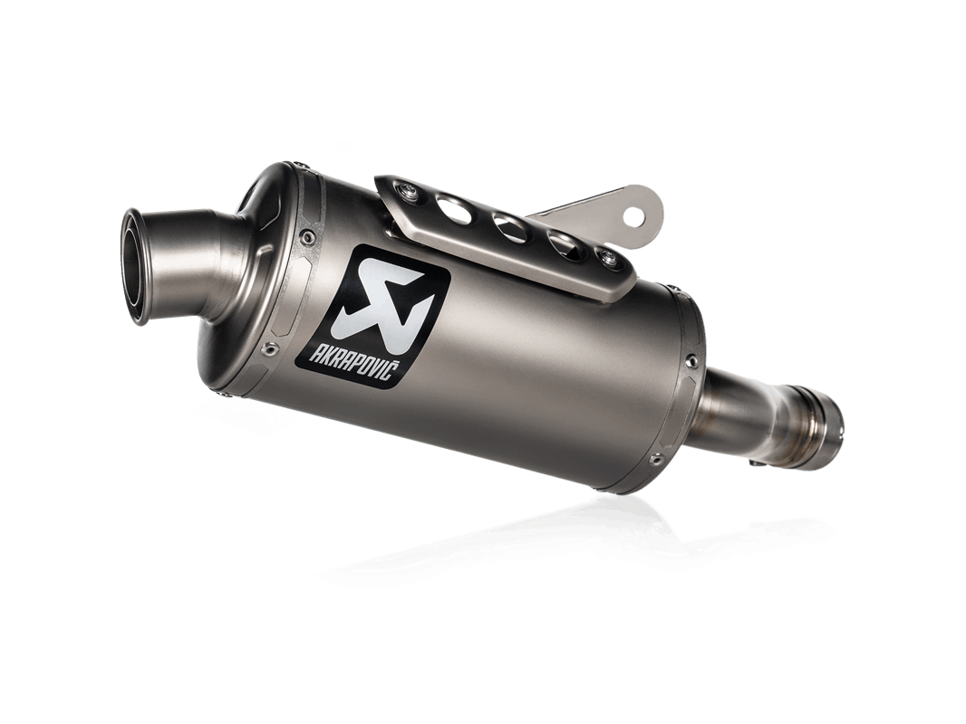 Silenciador Akrapovic Slip-On Line (Titanio) para Triumph Scrambler 400 X, 2023-2024