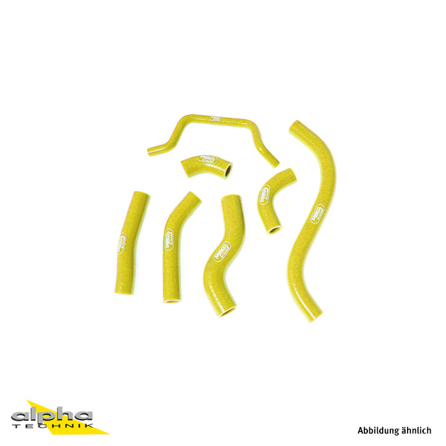 Kit de mangueras de silicona SAMCO SPORT diseño OEM amarillo para Kawasaki KX450F modelo 2012-2015