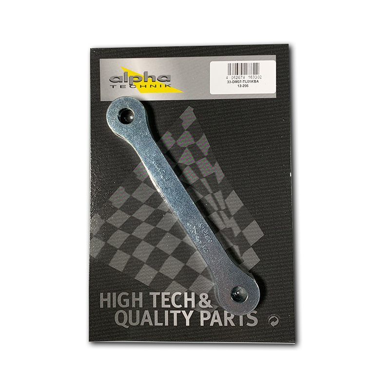 alpha Technik Kit de Bajada de Altura 20mm para Yamaha Tenere 700, DM07 / DM08 / DM11 / DM15 / DM16, a partir del año de modelo 2019-