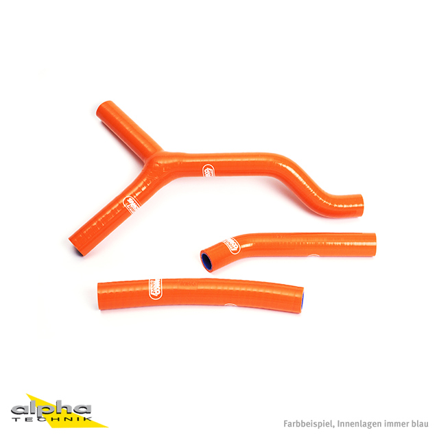 Kit de mangueras de silicona SAMCO SPORT naranja para KTM 125 EXC 125 SX 200 EXC XC-W 250 EXC SX XCW 300 EXC XC-W