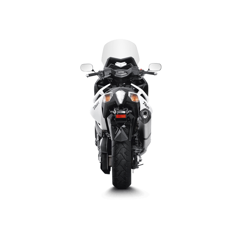 Línea Racing Akrapovic (Titanio) sistema de escape para Yamaha TMAX año modelo 2008-2016