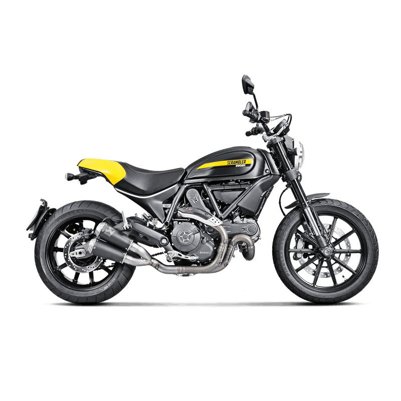Escape Akrapovic Slip-On Line (Titanio) para Ducati Monster 797 Año del modelo 2017-2020, Scrambler Café Racer 2017-2020, Scrambler Icon/Urban Enduro/Classic/Full Throttle 2015-2020