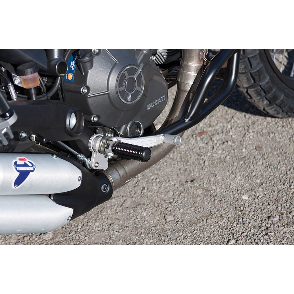 LSL Estriberas Extreme Ducati Scrambler, negras, con ABE