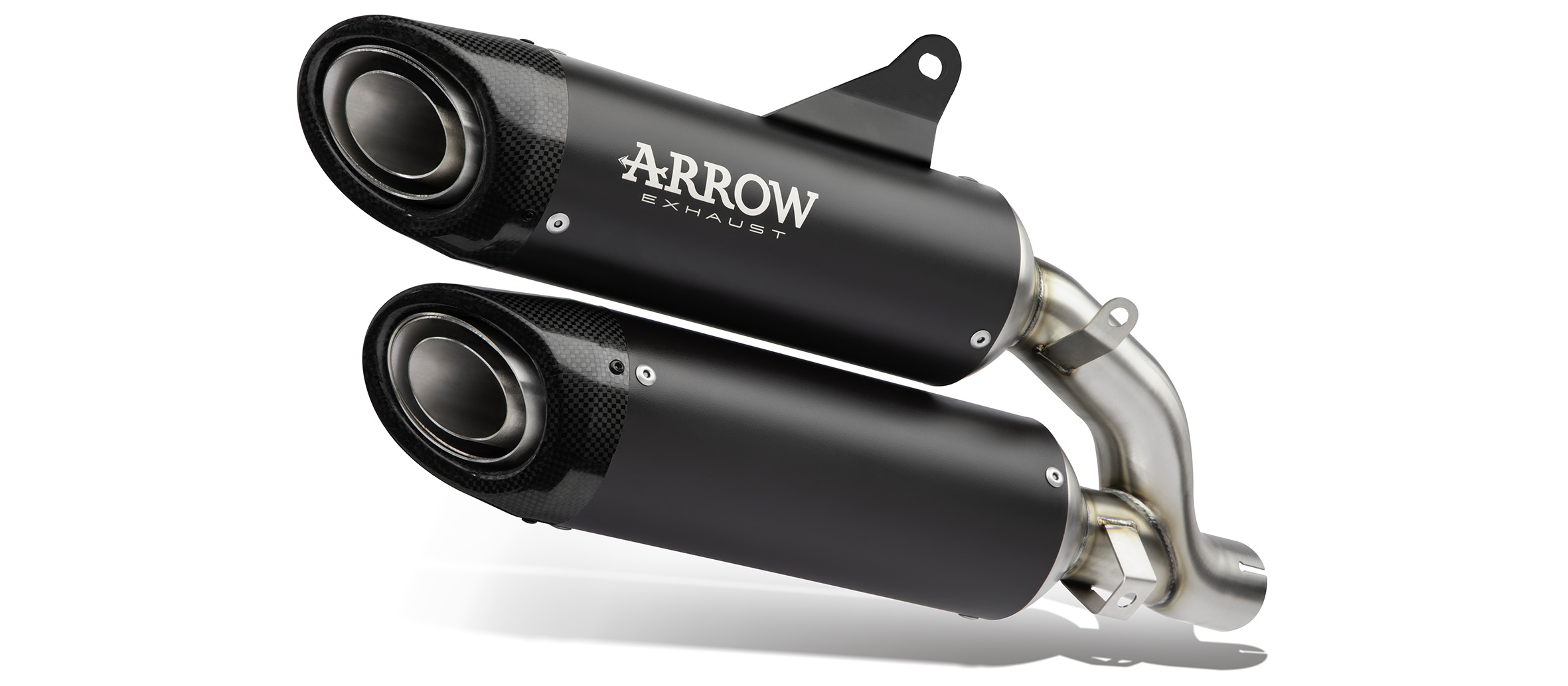 ARROW Auspuff ROUND-SIL Racing Dark Titan für Ducati Hypermotard V2, V2 SP, 2026-