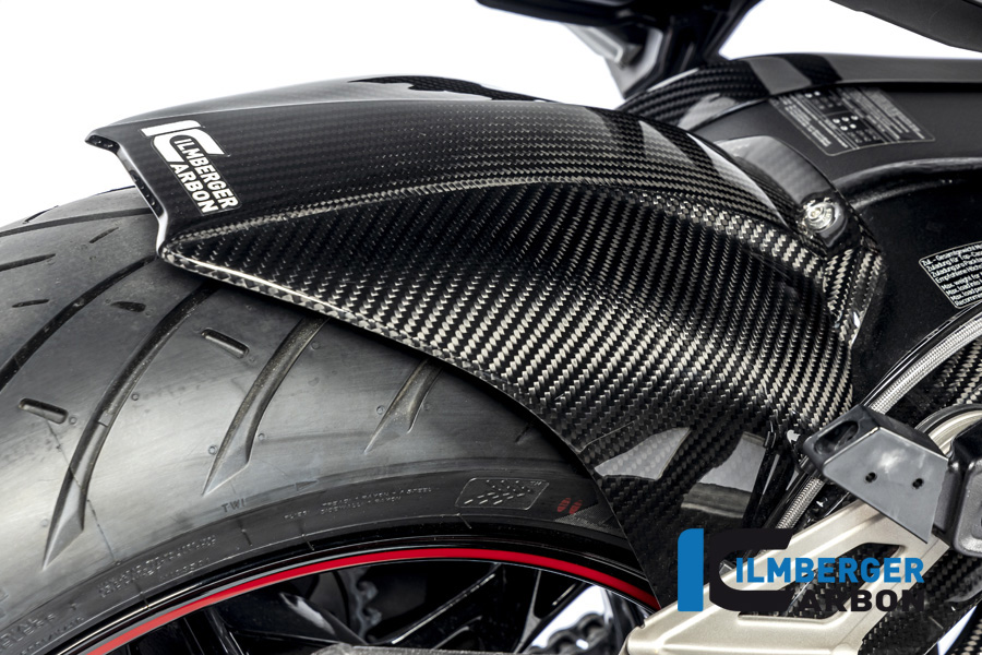 Guardabarros de carbono Ilmberger trasero con cubrecadena BMW S1000XR 2020- M1000XR 2024-