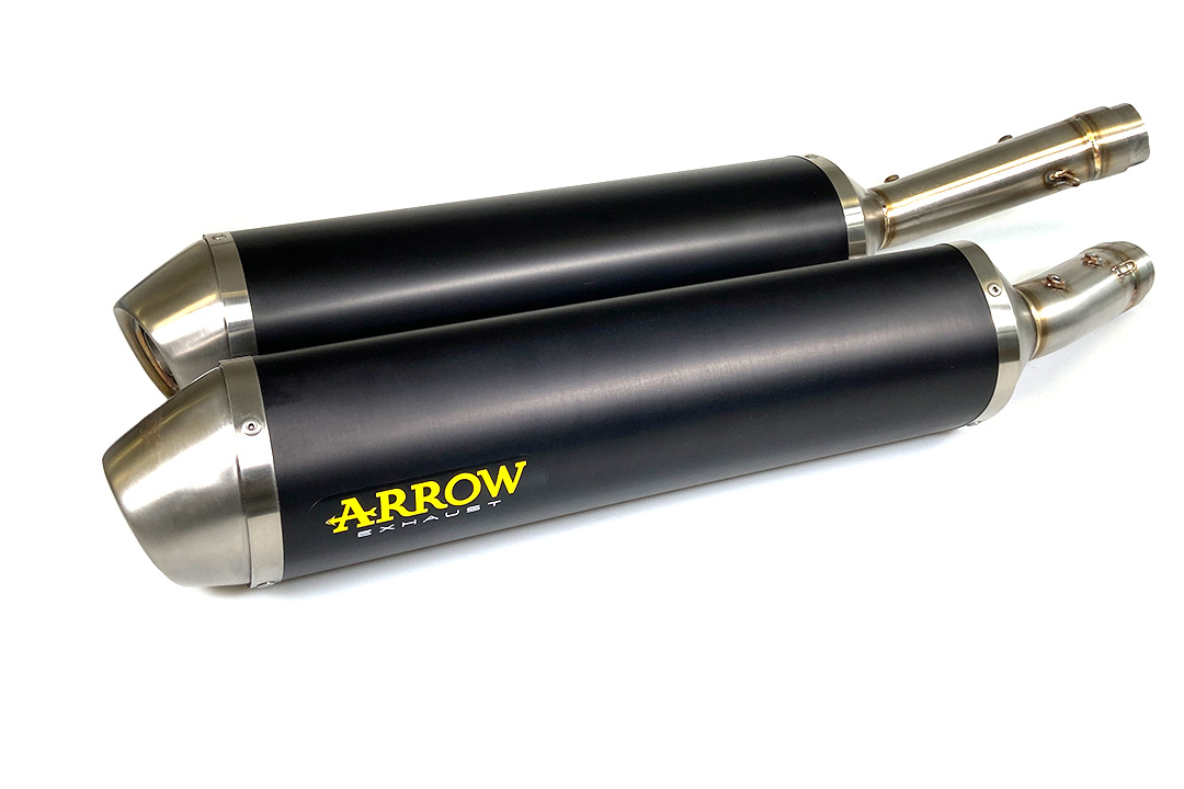Escape ARROW RACE TECH para Aprilia RSV1000R / Tuono 1000R 2004-10 de aluminio, negro
