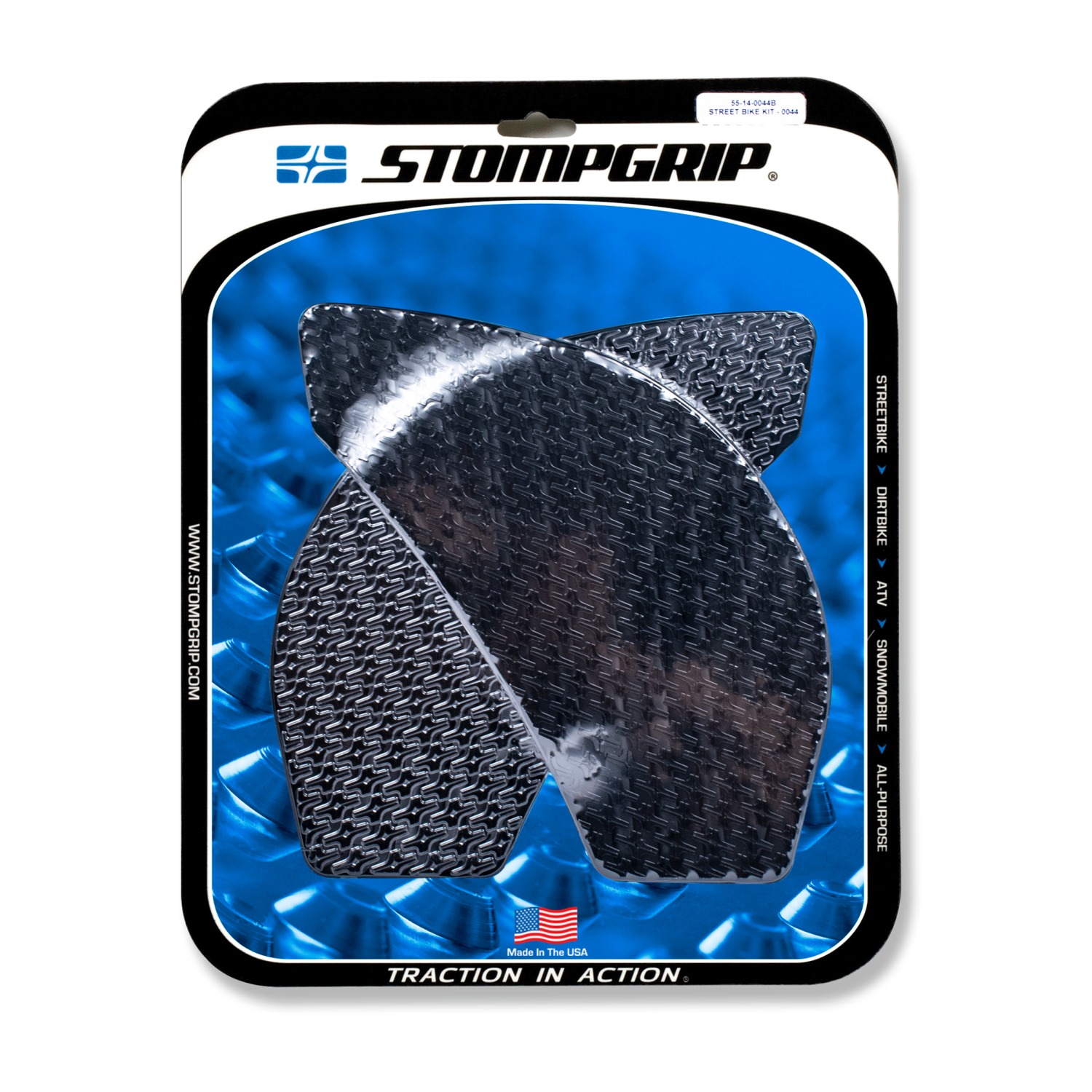 Almohadillas de tracción Stompgrip negras, para Kawasaki, ER6f, ER6n, Ninja 650, 2012-2016