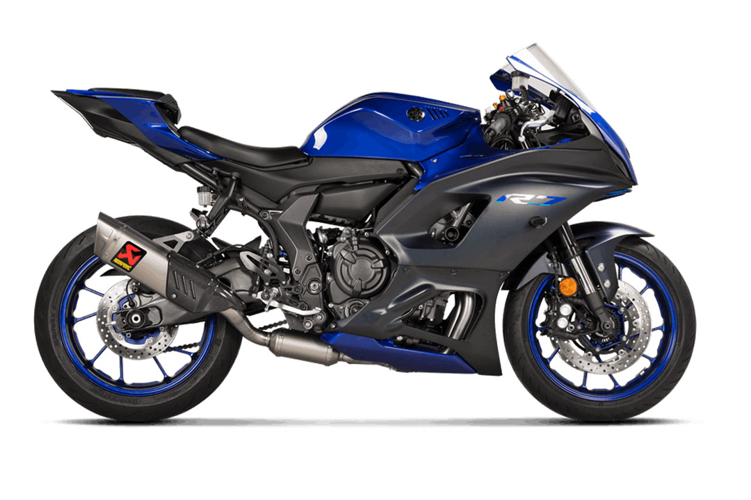 Akrapovic Racing Line (Titanium) sistema de escape para Yamaha R7 a partir del año de modelo 2021-