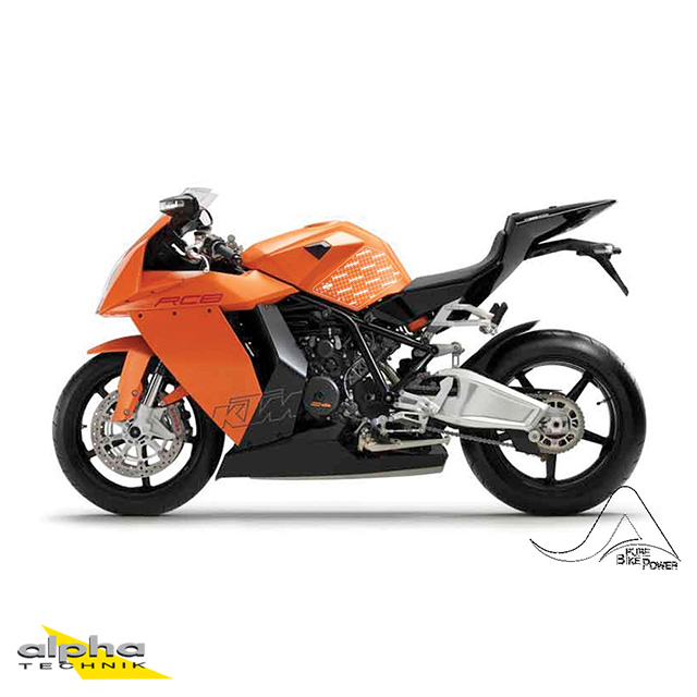 Stompgrip transparente, Volcano, para KTM 1190 RC8 R, 2008-2015, RC 125, 200, 250, 390, 2014-2019