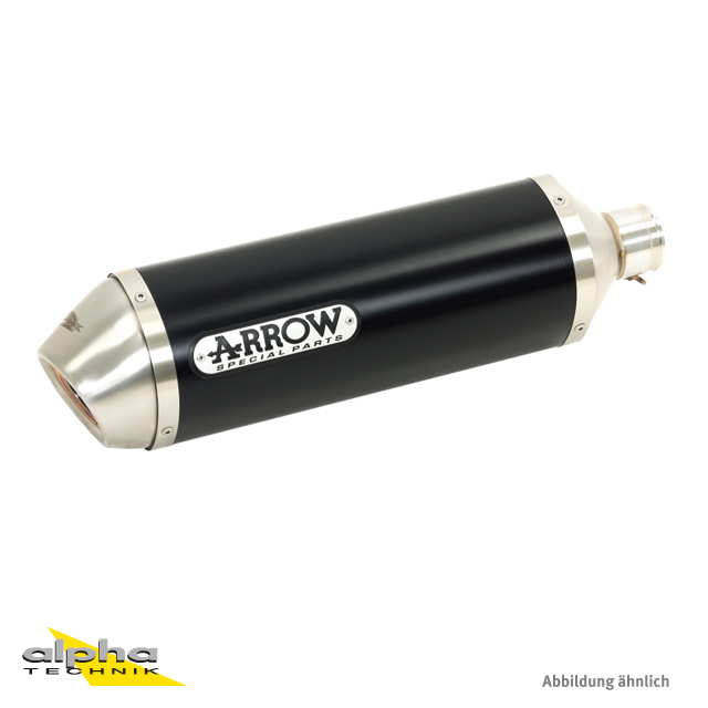 ARROW Escape RACE TECH para Honda NC700X/S y NC750X/S y NC700D/750D Integra de aluminio, negro
