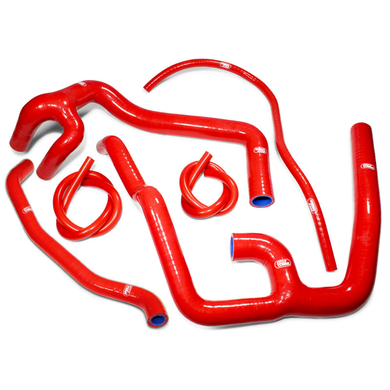 Kit de Mangueras de Silicona SAMCO SPORT termostato Bypass rojo para Aprilia RSV1000R Año del modelo 2004-2009