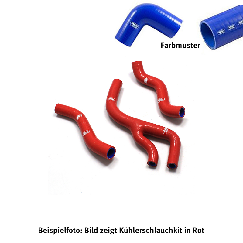Kit de Mangueras de Silicona SAMCO SPORT azul para Honda CR125R Año de Modelo 1998-1999