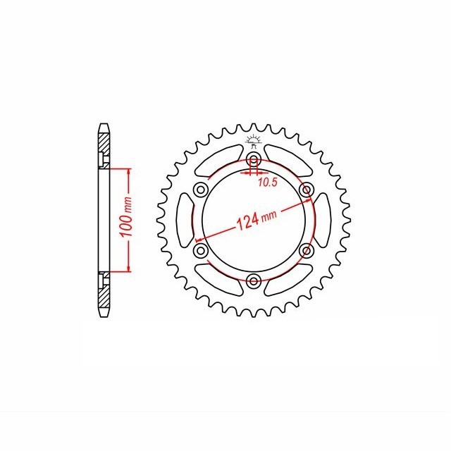 corona de aluminio, Ducati, Z-41