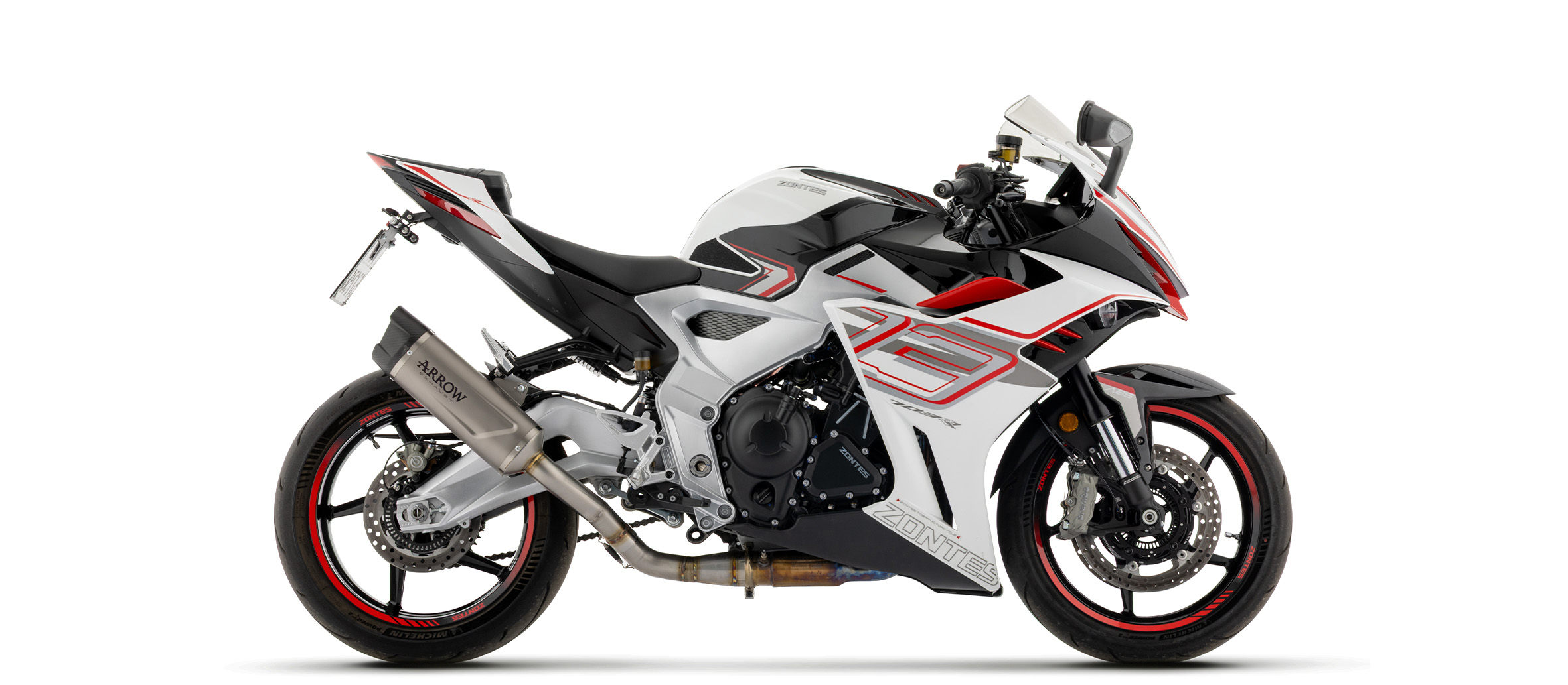 ARROW Auspuff INDY RACE EVO Titan mit Carbon-Endkappe für Zontes ZT702-RR, 2026-