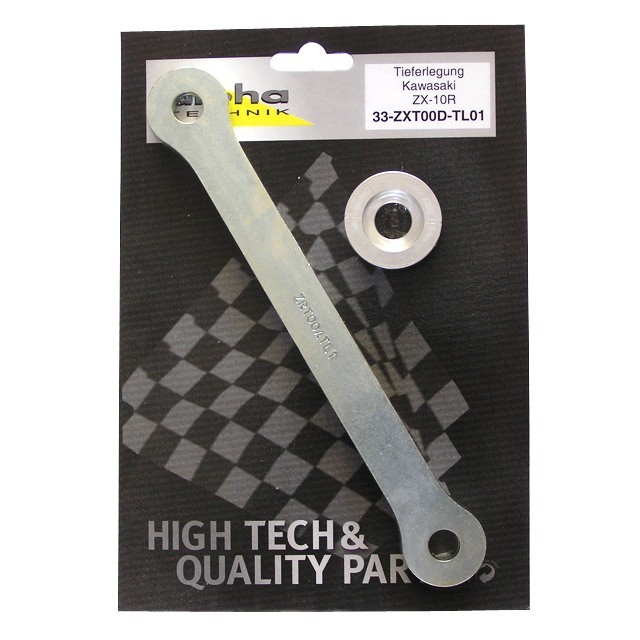 Kit de descenso alpha Technik 30mm para Kawasaki ZX10R; Tipo ZXT00D; Año del modelo 2006-
