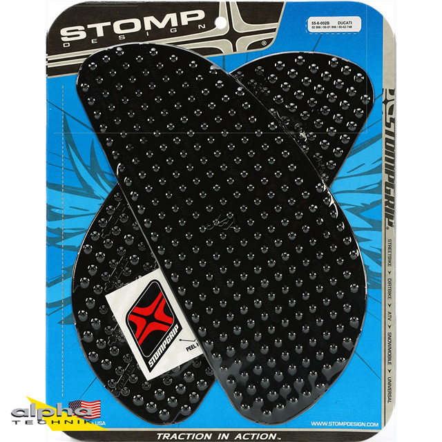 Stompgrip negro, Volcano, para Ducati 748 (R, S, SPS), 2000-2003, 996 (R, S, SPS), 2000-2001, 998 (R, S), 2002