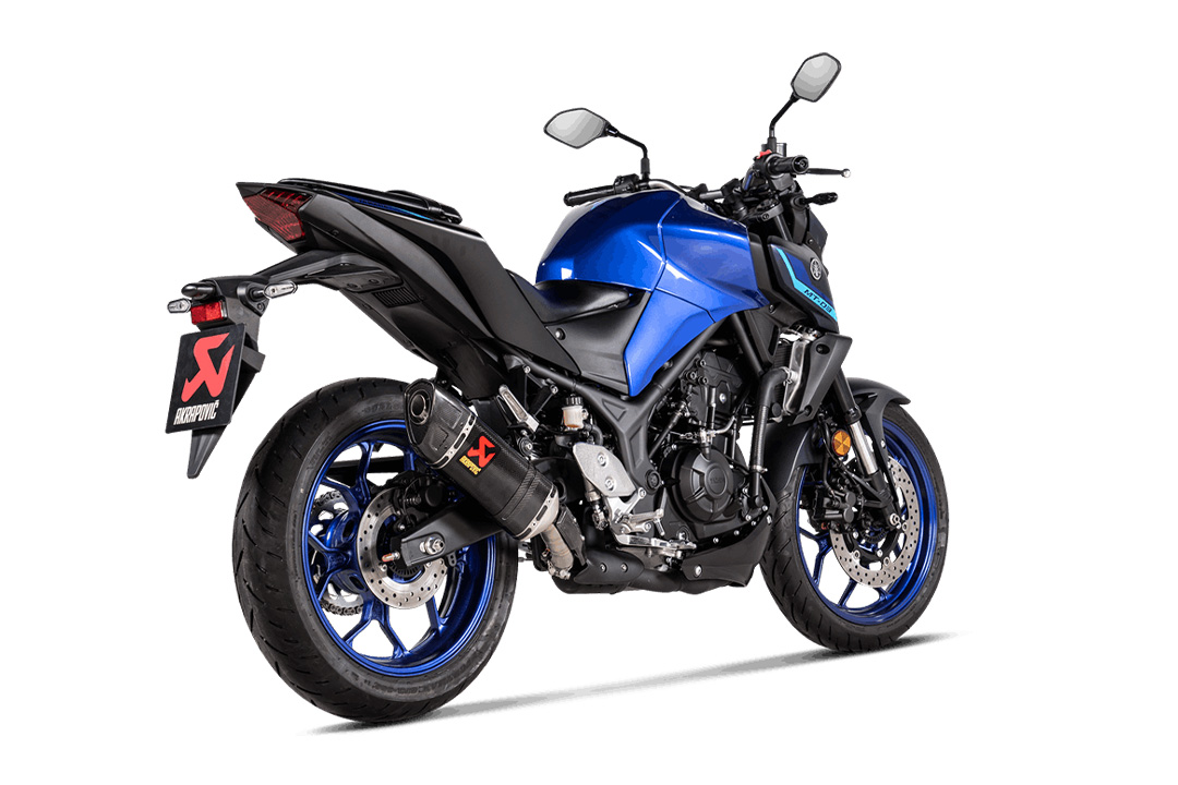Akrapovic Slip-On-Line (Carbono) para Yamaha MT-03 y R3 a partir del año de modelo 2022-