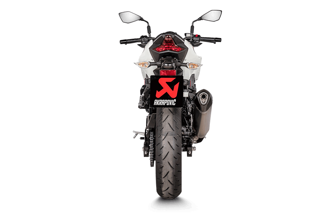 Sistema de escape Akrapovic Slip-On Line (Titanio) para Kawasaki Ninja 400 2018-, Z400 2019-