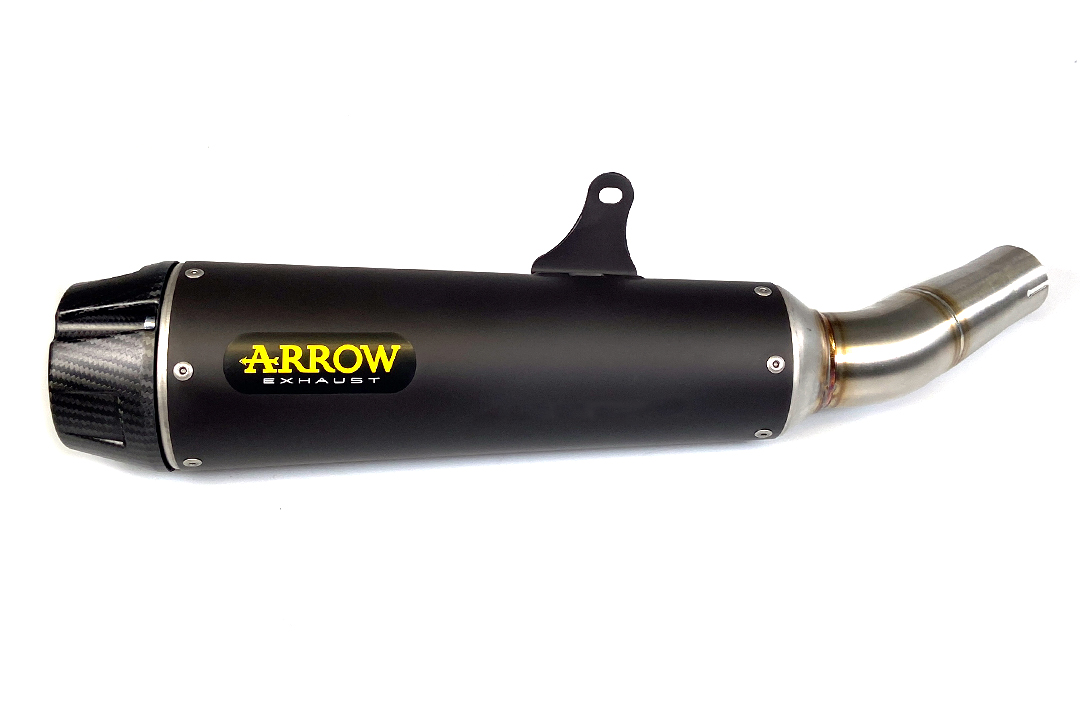 ARROW Escape REBEL Slip-On Acero inoxidable negro para Brixton CrossFire 500 X Año del modelo 2021-