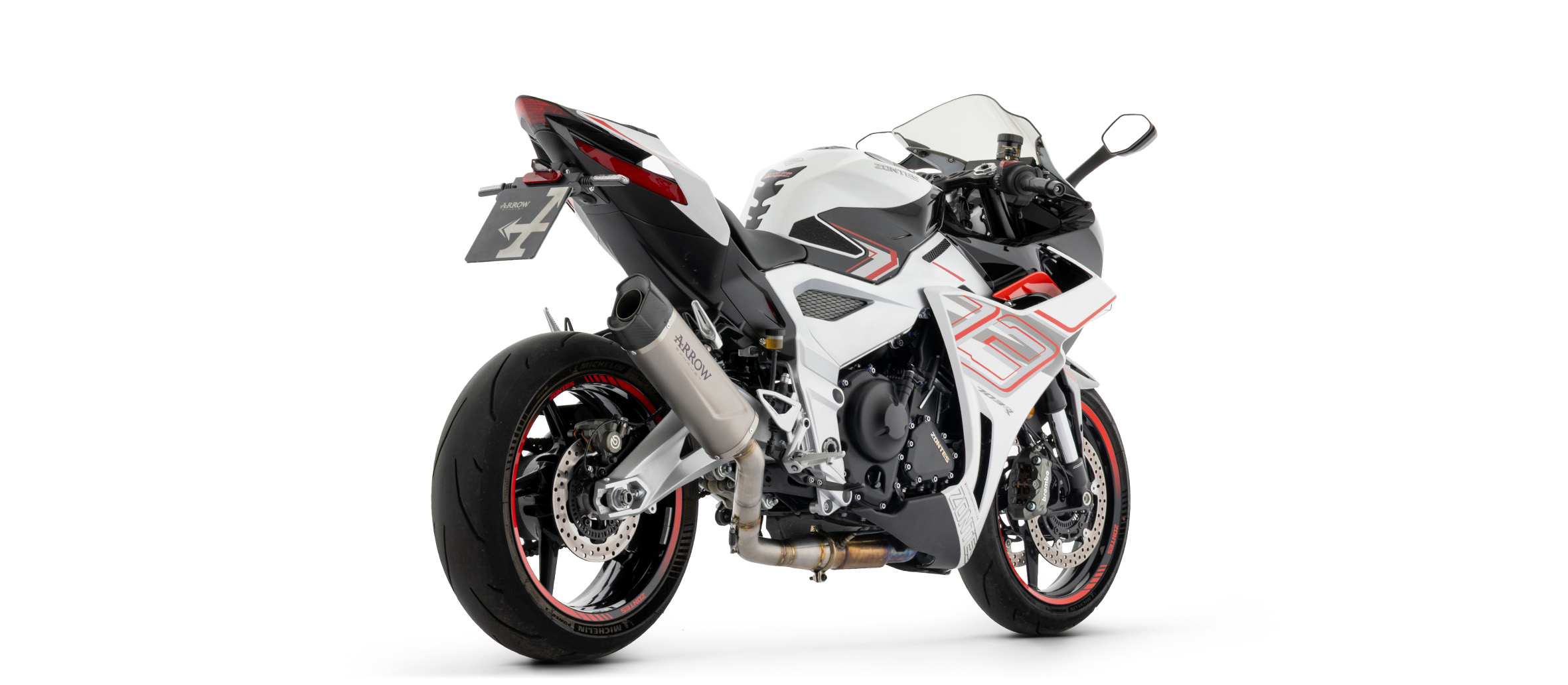 ARROW Auspuff INDY RACE EVO Titan mit Carbon-Endkappe für Zontes ZT702-RR, 2026-