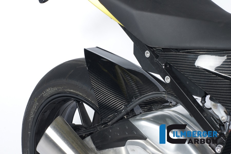 Guardabarros de carbono Ilmberger trasero con cubrecadena sin ABS, Carbono
